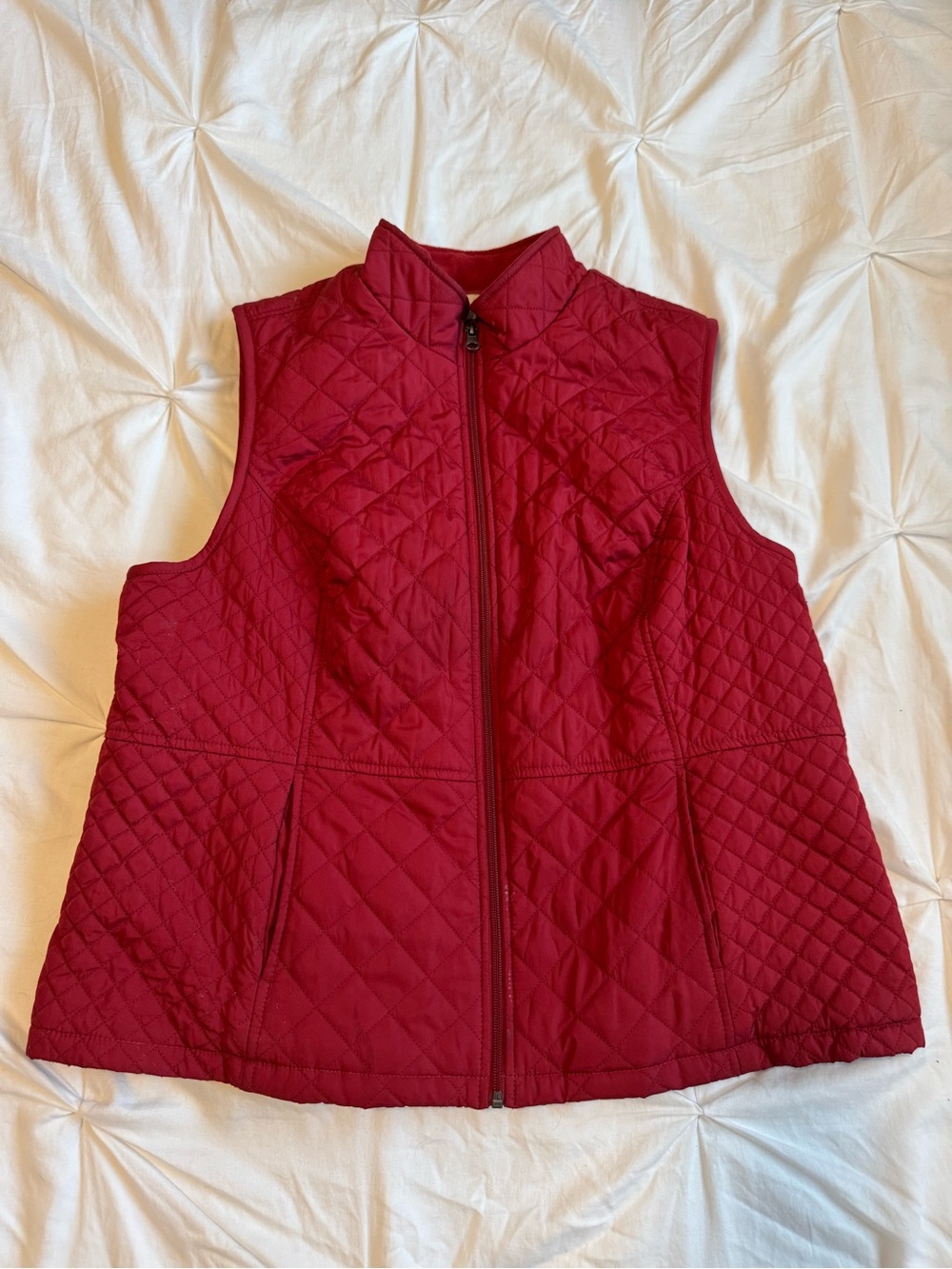 Quilted Red Women's Vest